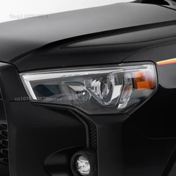 For TOYOTA 4 Runner 2014-2022 Accessories Car Headlight Protective Film Headlamp Restoration Transparent Black TPU Light Sticker