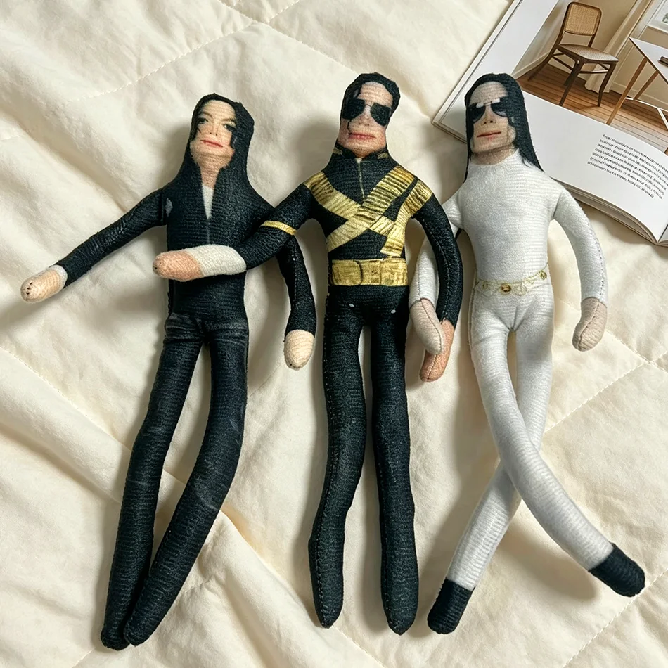 Bestseller Michael Jackson Cosplay Requisiten-Puppe Plüsch-Stoffpuppe Raumdekoration Abstrakte Gelenkbewegliche Requisiten Geschenk – Detail 13