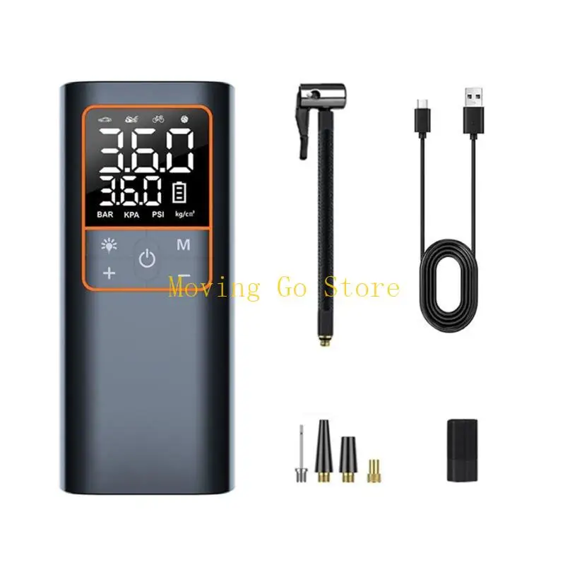 

B5XD Цифровые надувные воздушные компрессорные насосы с помощью светодиодного светового света типа C Инфужают нахот шин для