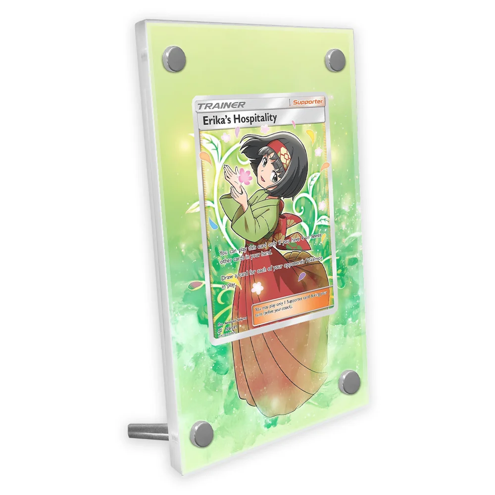 بطاقات البوكيمون عرض PTCG Sv11B Erika أنيمي لعبة جمع توسيع الهدايا الفنية ذاتية الصنع الاكريليك واقية المفاتيح اللعب