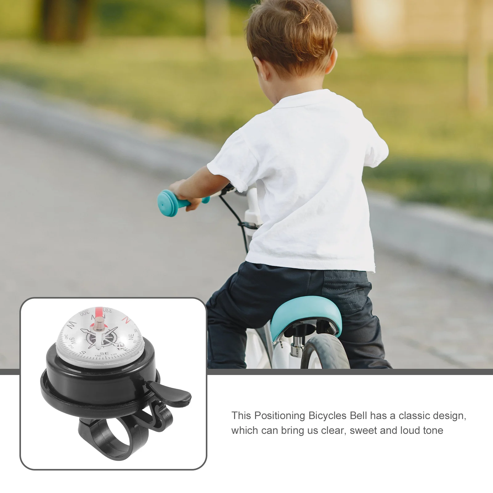 

【】Bicycle Bell For Adults Road Mountain Bike Anti-Aging Portable Loud Ringing Safety Horn For Location Finding