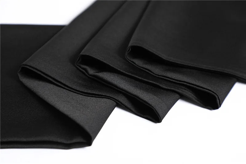 Roter, einfarbiger, langer Seidenschal für Damen, Haarschals, Seidensatin-Halstuch für Frauen, 14*145CM, Stirnbänder, schlichtes Taschenband, Damen-Accessoire – Detail 22
