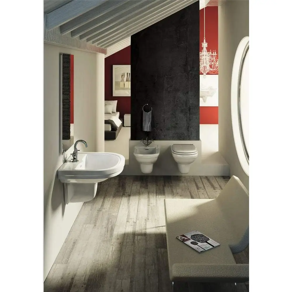 Assento Sanitário Branco com Tampa, com Fechamento Suave