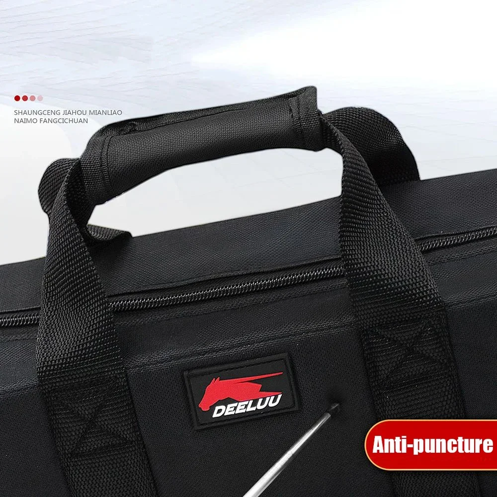 NEW Double Layer Multi-Pocket Multi-Function Tool Bag Waterproof Anti-Fall Storage Bag 1680D Oxford Cloth Electrician Bag