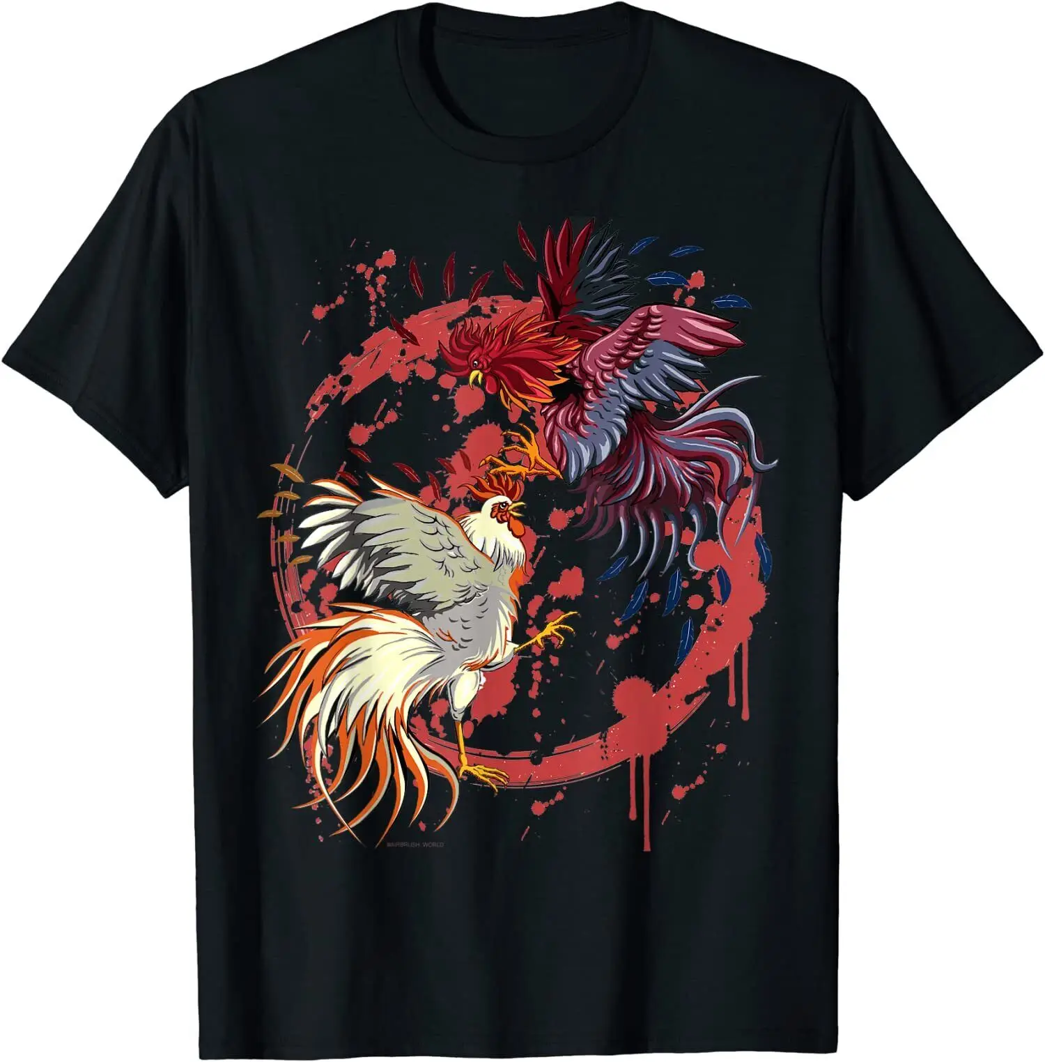 NEW LIMITED Rooster Cock Fight Chicken T-Shirt Novelty Farmer's Gift Tee S-3XL