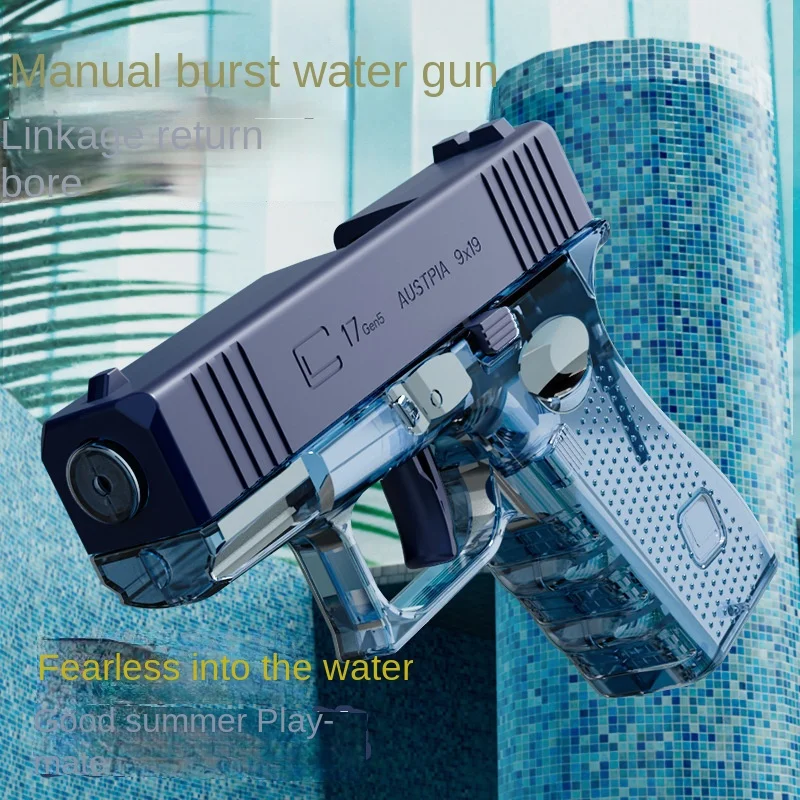 Mini Glock waterpistool automatische herstel spray lange afstand waterpistool kinderwaterspeelgoed