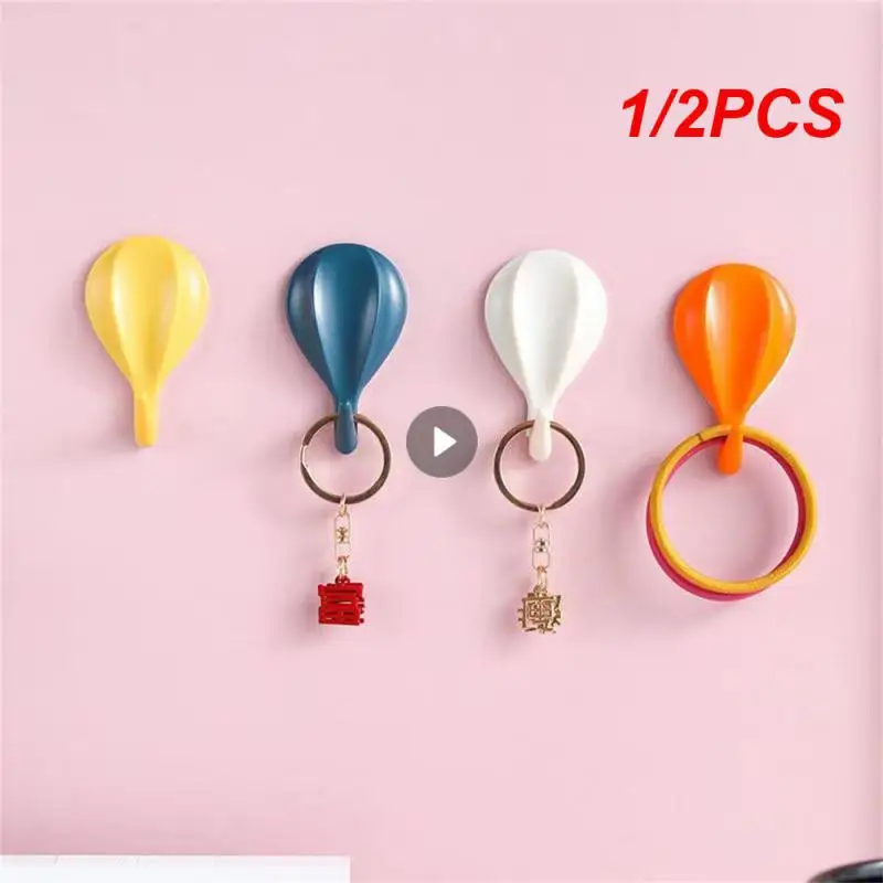 1/2PCS Pylons Hot Air Balloon Shaped Structure Imple And Durable Size 6.5cm  4cm Multi Scene Hanging Object Use Hook Key Hook