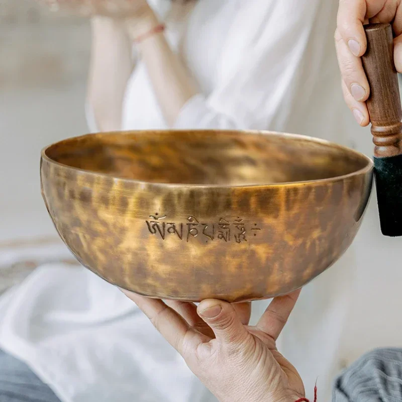 Full Moon Style Singing Bowl Copper Singing Bowl Meditation Percussion Spiritual Music Instruments Mindfulness Sound Healing