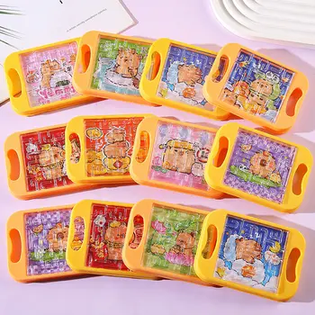 10個卡通動物水豚手持平衡球迷宮板玩具,適合兒童生日派對禮物、皮納塔填充物、學校獎勵 10 最佳銷售 大量派對禮品 - №3