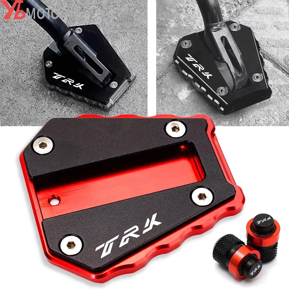 For Benelli TRK 702 502 X TRK502 TRK702 TRK 502X 702X 2024 Accessories Tire Valve Caps Motorcycle Kickstand Extension Plate