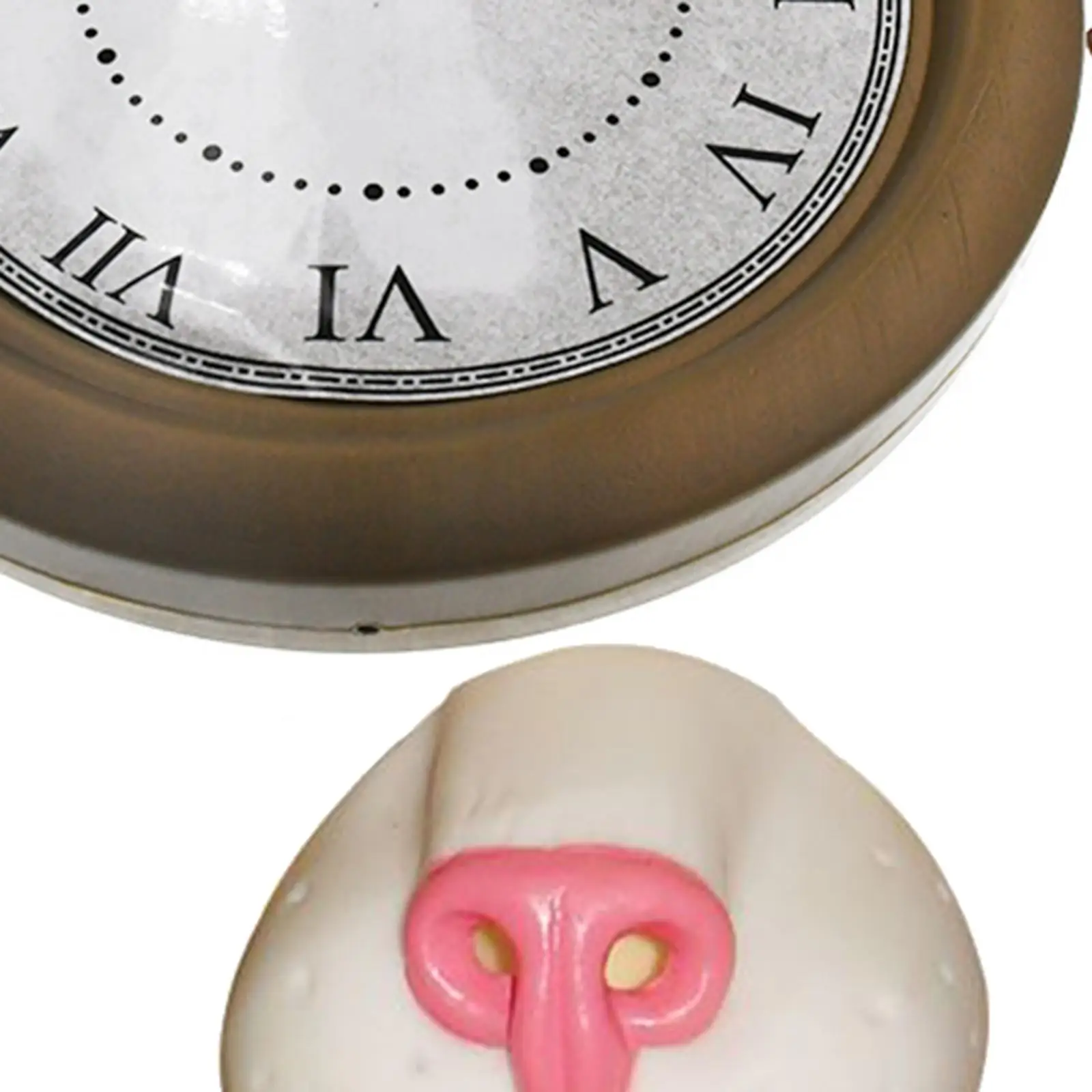 นาฬิกาพกแบบสร้อยคอ ชุดแฟนซี อุปกรณ์เสริมชุดฮาโลวีน อุปกรณ์ประกอบฉากจมูกกระต่าย สำหรับผู้หญิง ผู้ชาย งานพาเหรด ปาร์ตี้ธีมวันเดอร์แลนด์