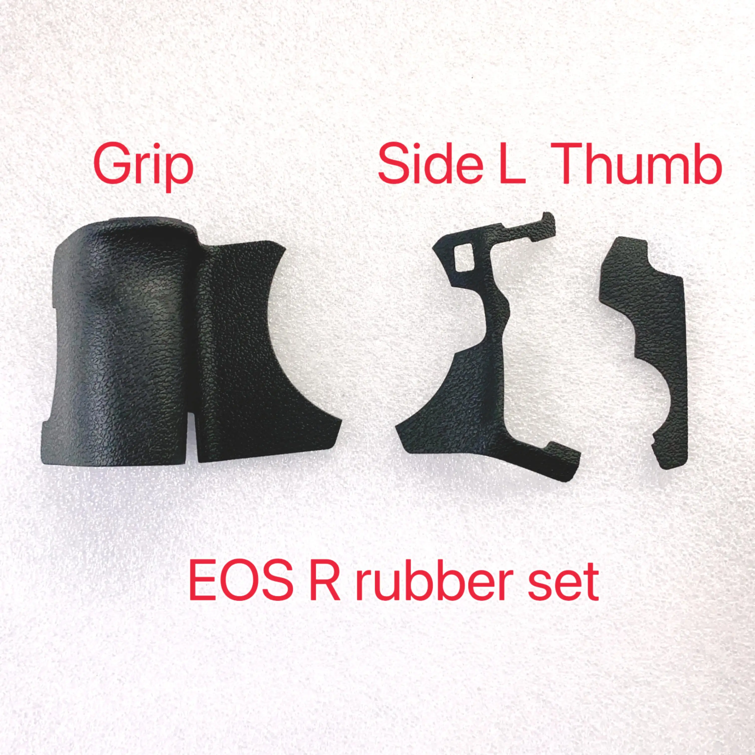 مجموعة مطاط الجسم الأصلية الجديدة لكاميرات Canon EOS R قبضة الأيدي المطاطية/المطاط الجانبي/المطاط الإبهام SLR