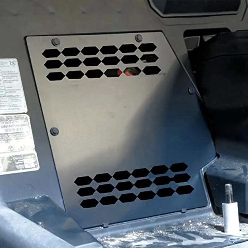 A96E-UTV طقم غطاء غبار البطارية لـ Can Am Maverick X3 2015-2022 UTV ملحقات لوحات حماية البطارية المقاومة للغبار