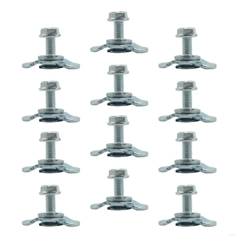 D5BE Threaded Automotive Tie Down Hardware 20/30/40mm L Track Fitting Aluminum Bolt Down Anchors Points For Truck Bed