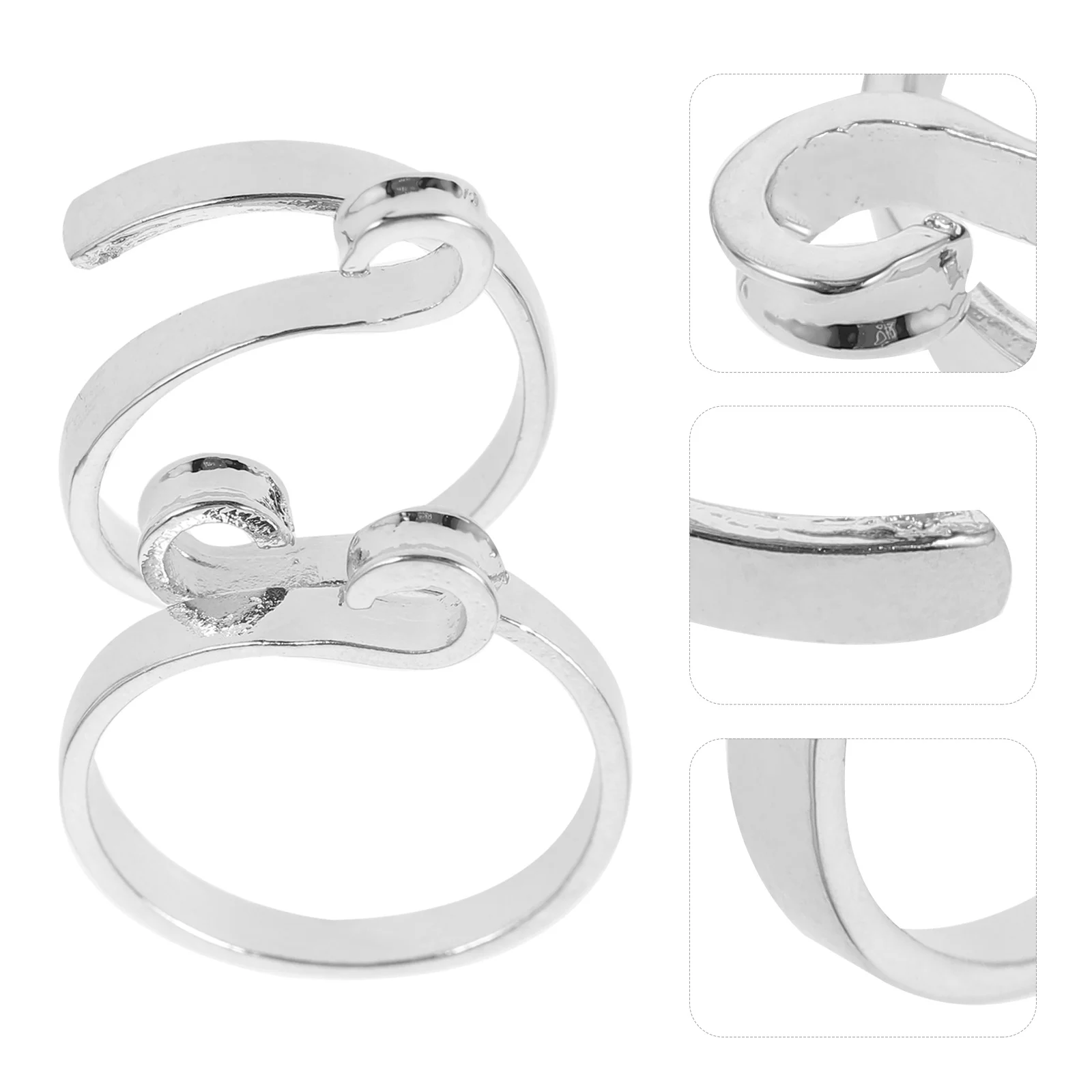 

2 шт. вязаное крючком кольцо для держателя пряжи на палец вязальное кольцо с регулируемым дизайном гладкое плетение ремесленные кольца для женщин