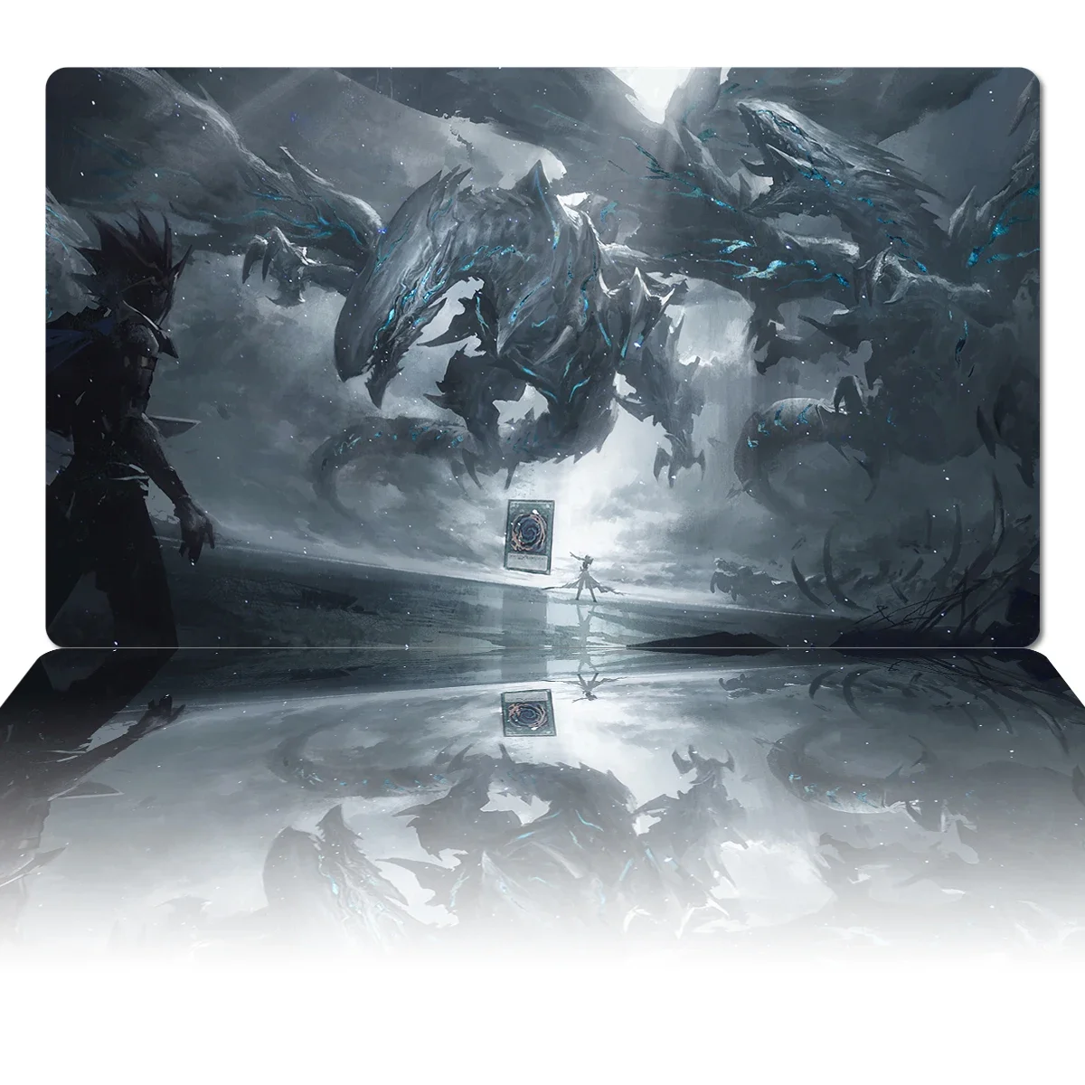 YuGiOh Playmat Neo Blue-Eyes Ultimate Dragon TCG CCG Board Game Trading Card Game Mat Anime Mouse Pad  Desk Mat Zones Bag