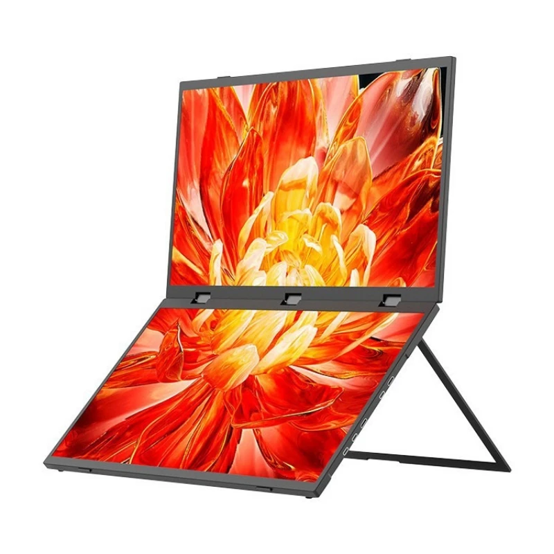 Office dual screen, portable monitor high definition up and down dual screen, folding notebook expander