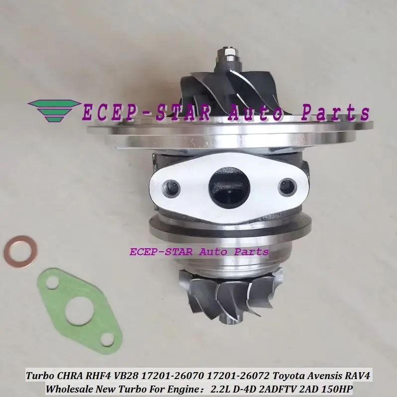 Turbo Cartridge CHRA Core RHF4V VB28 17201-26070 For TOYOTA RAV4 AVENSIS D4D 2009- 2AD-FHV 2.2L 150HP 17201-26071 17201-26072