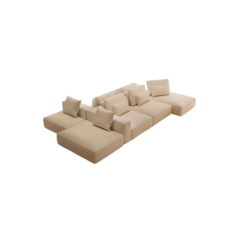 Sofa Italian minimalist double-sided west island sofa not against the wall horizontal hall large flat sofa