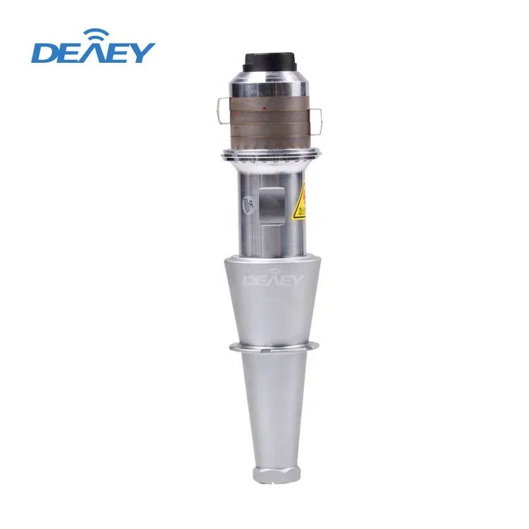 

15khz 3000w Equipment Parts Ultrasonic Welding Transducer With Booster For Non-woven PP PE POM