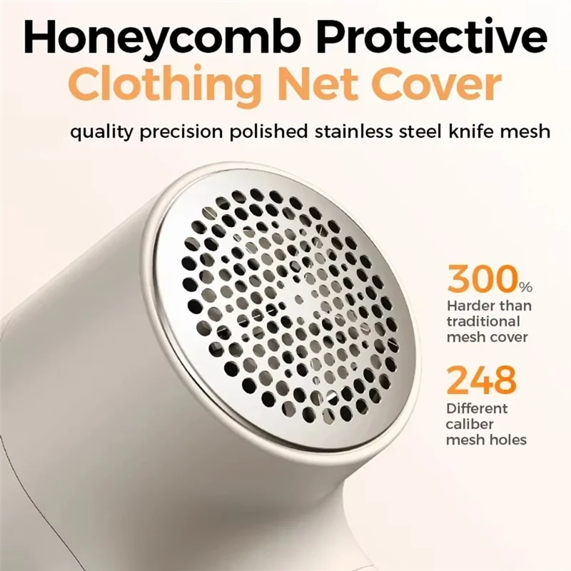 ABBK 充電式電動毛玉取り器 衣類用 ポータブル毛玉取り器 ファブリックシェーバー 3段階速度調整 デジタルディスプレイ付き