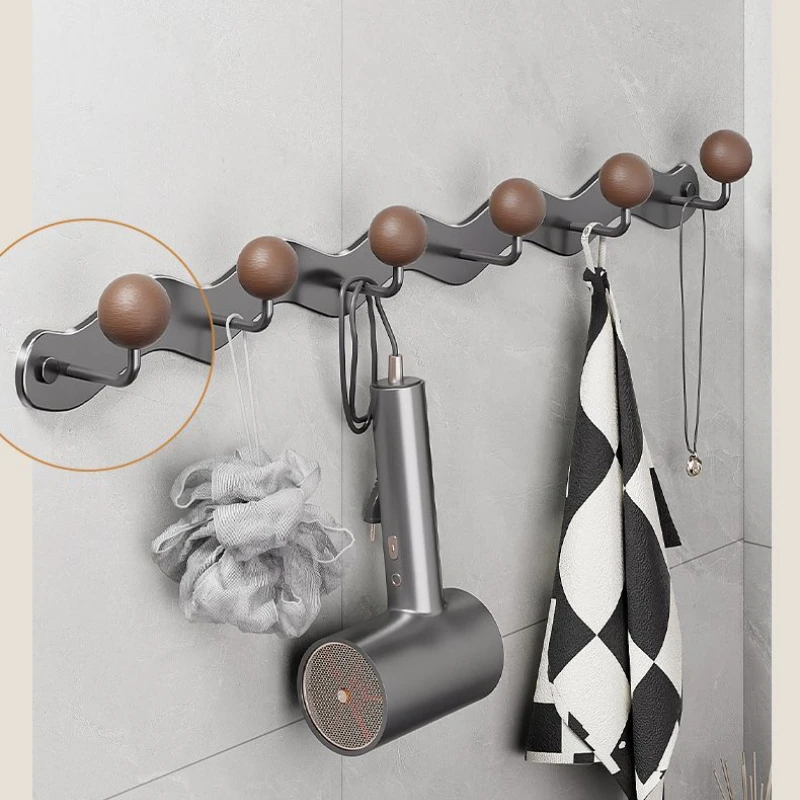 Round Ball Hanger Hooks Entrance Hall Bathroom Kitchen Bedroom Hanging Rack Wall Decoration Clothes Backpacks Sundries Storage