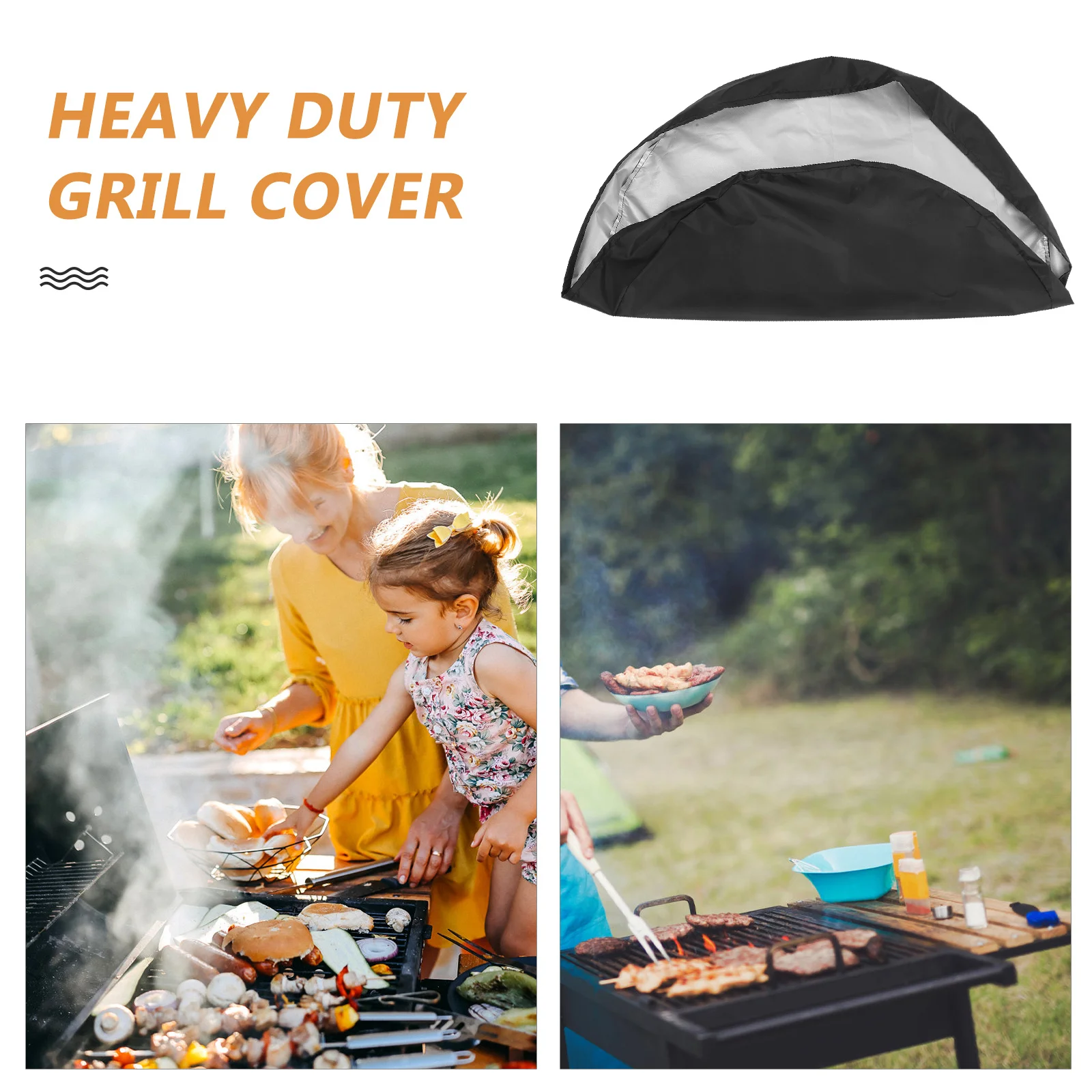 Сверхмощный чехол для костра, 100 см, водонепроницаемая ткань Оксфорд, плотно прилегающий ветрозащитный чехол для уличного гриля для использования в саду и патио