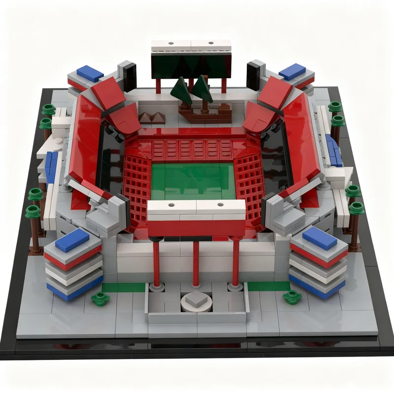 613pcs MOC Raymond James Stadium Tampa Bay Model Building Blocks Christmas Gift Assemble DIY Art Collection Birthday Idea 3D