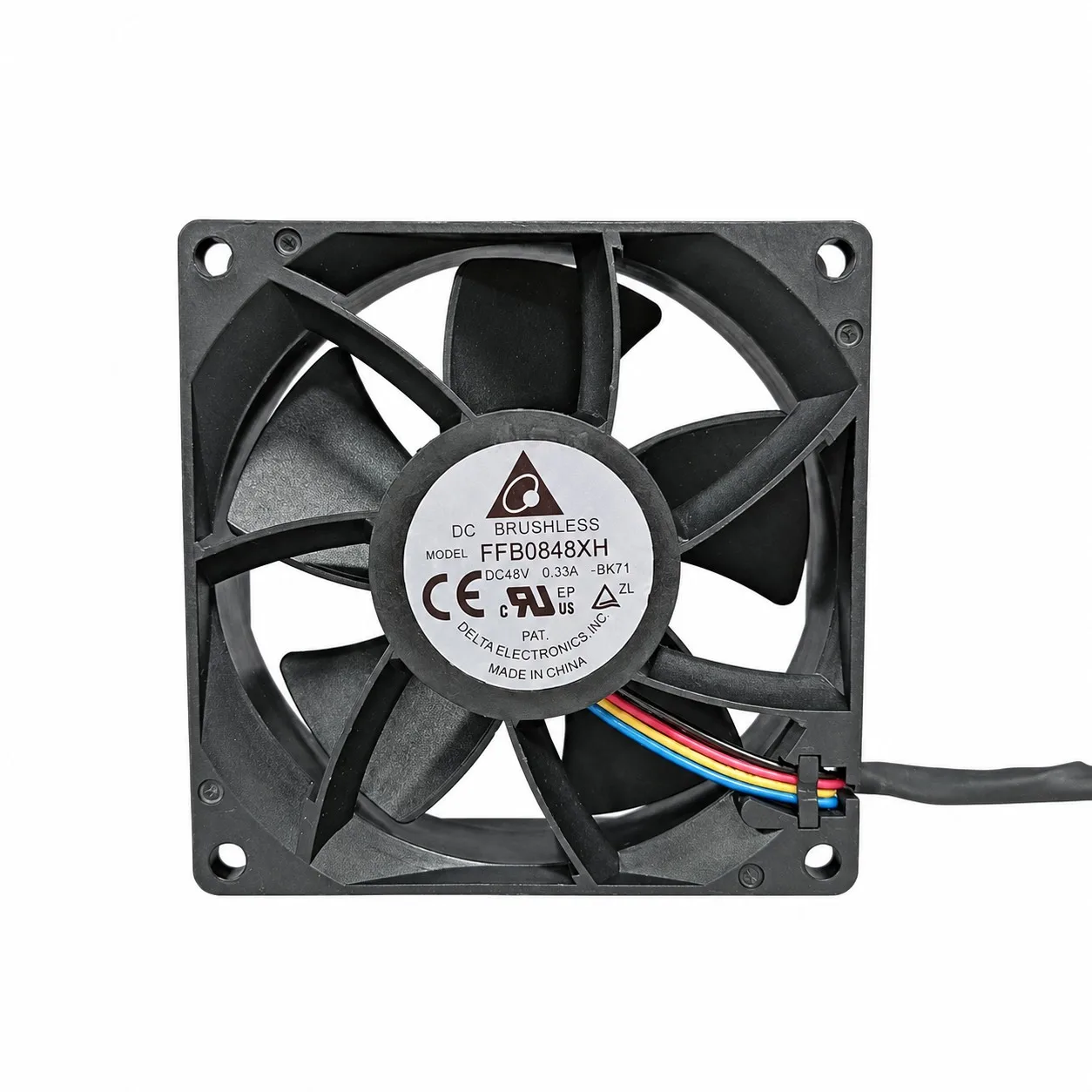 FFB0848XH Cooling Fan 80x80x25mm 8025 48V 0.33A PWM Tachometer Dual Ball Bearing for DELTA