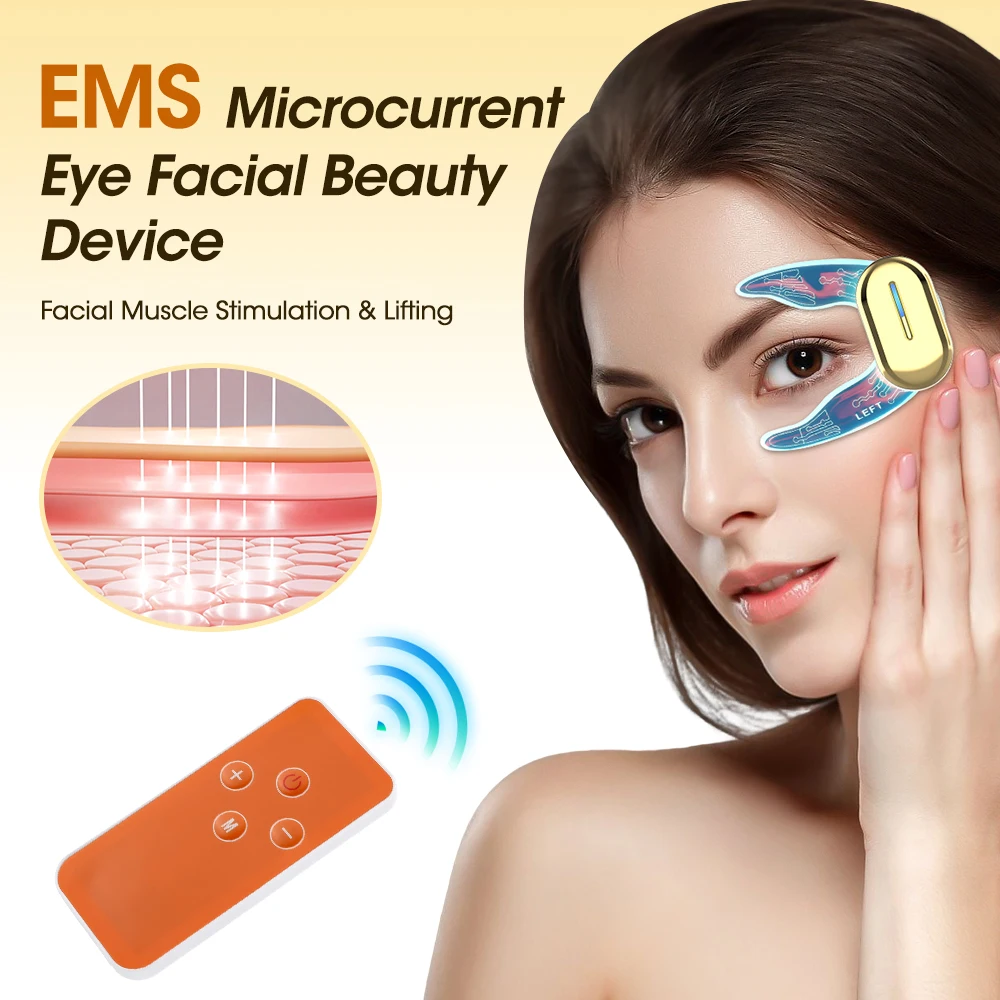 

EMS Eye Mask Patch Microcurrent Eyes Lifting Facial Beauty Massager Face Skin Care Eye Bags Remover Dark Circles Relieves Fatigu