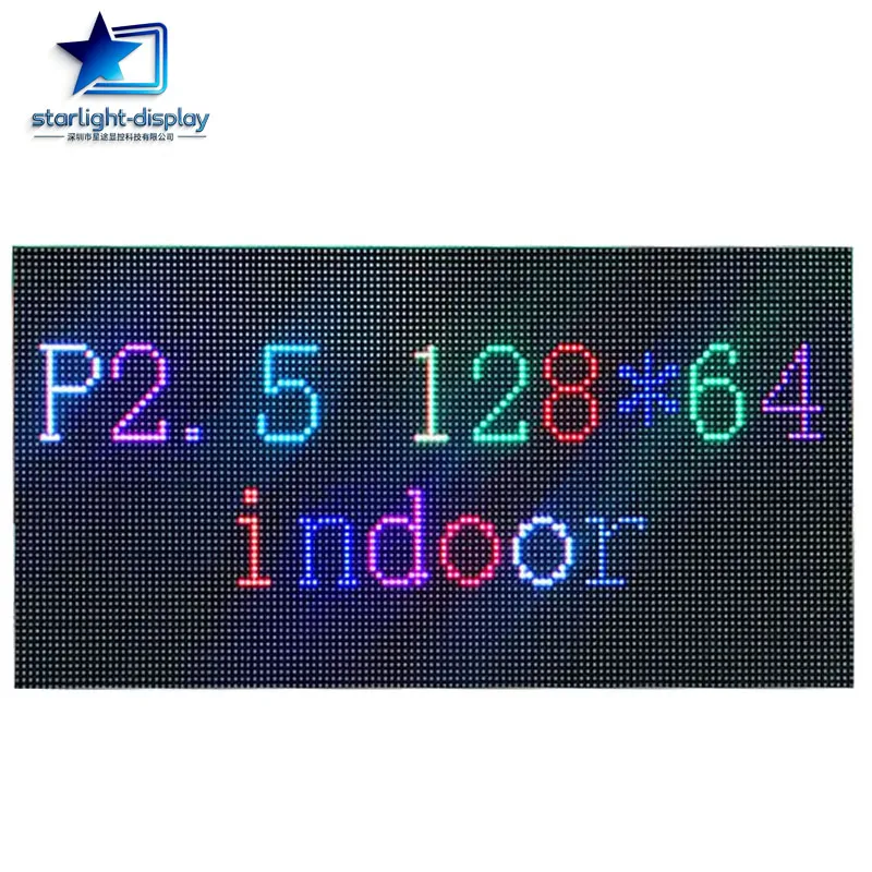 P2.5 كامل اللون تلفزيون Led لوحة 64x128 نقطة RGB Led مصفوفة وحدة P2P2.5P3 45 درجة زاوية وحدة