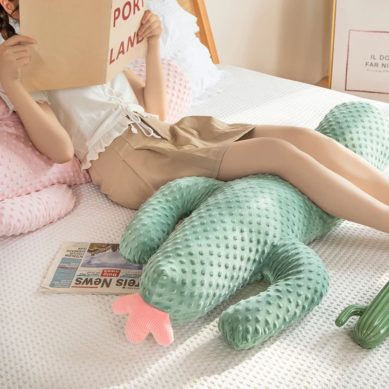 Oreiller en peluche angicantum de style pur frais, oreiller câlin pour jambe enceinte, coussin de lit, décor de canapé, cadeau d'anniversaire pour elle, 1m, 1.5m