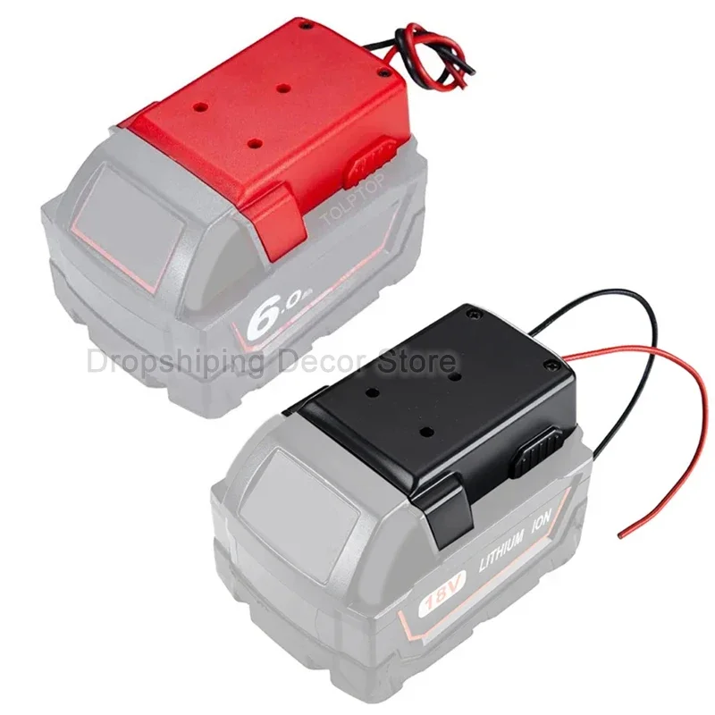 

new for Milwaukee 18V Li-ion Battery DIY Battery Adapter Battery Power Connector Adapter With 12 Awg Wires Connector Converter