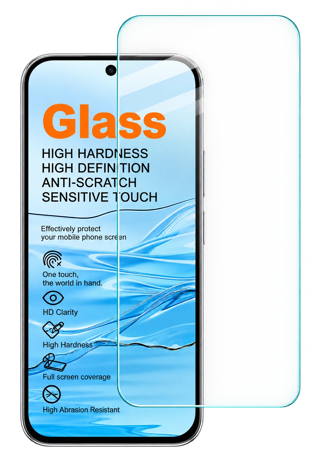 Tempered Glass For Vivo X300E 5G Support Fingerprint Protector Film 9H Hardness HD Clear FM0001