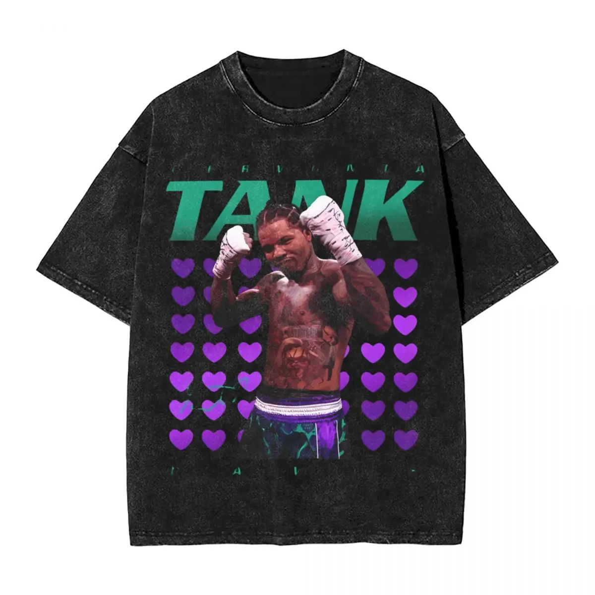 Gervonta Davis Tank T Shirt Hip Hop Washed Cotton Harajuku T-Shirts Vintage for Men Women Tops Streetwear Summer Tees