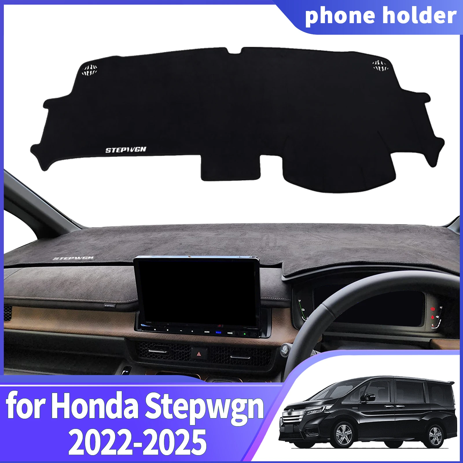 

for Honda Stepwgn Spada RP6 RP7 RP8 2022-2025 RHD Accessories Dashmat Dashboard Cover Pad DashMat Sunshade Protective Carpet