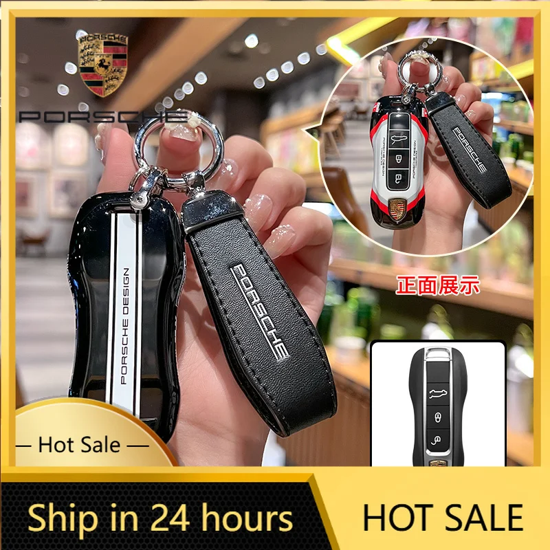

For Porsche Cayenne Panamera Macan 911 Racing Style Car Key Cover Case Shell For Porsche Panamera Cayenne 971 911 9YA Macan Boxs