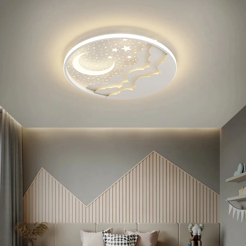 BUYBAY Children LED Ceiling Lamp Lantern Nursery Bedroom Kids Room Lustres Lampara Techo Para Quarto Home Decor Lighting