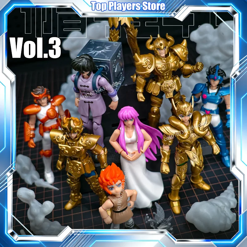 

В наличии Оригинальная слепая коробка Saint Seiya Athena Saori Kido Galaxy Vol.3 Knights of the Zodiac Toy Action Figure Assembly Model Kit