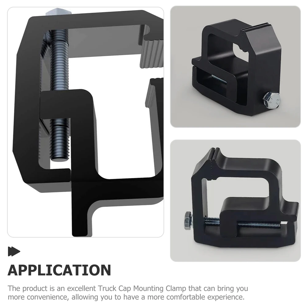 4 個トラック取付クランプブラッククランプトラックキャップ屋根クリップ簡単インストール耐久性のある高強度