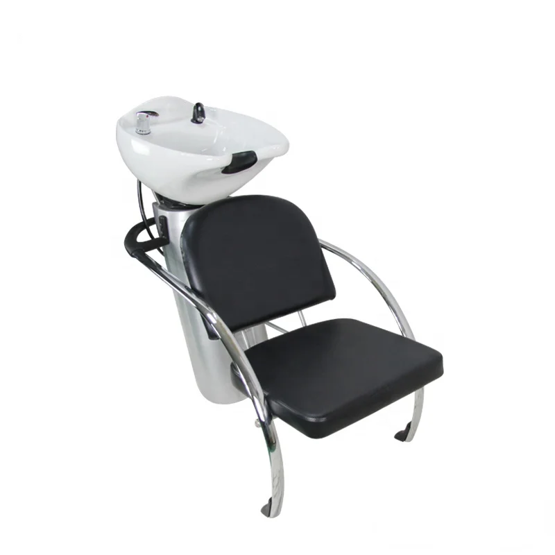 Chrome plating anti-rusty basin chair salon shampoo chair for head massage RJ-9207