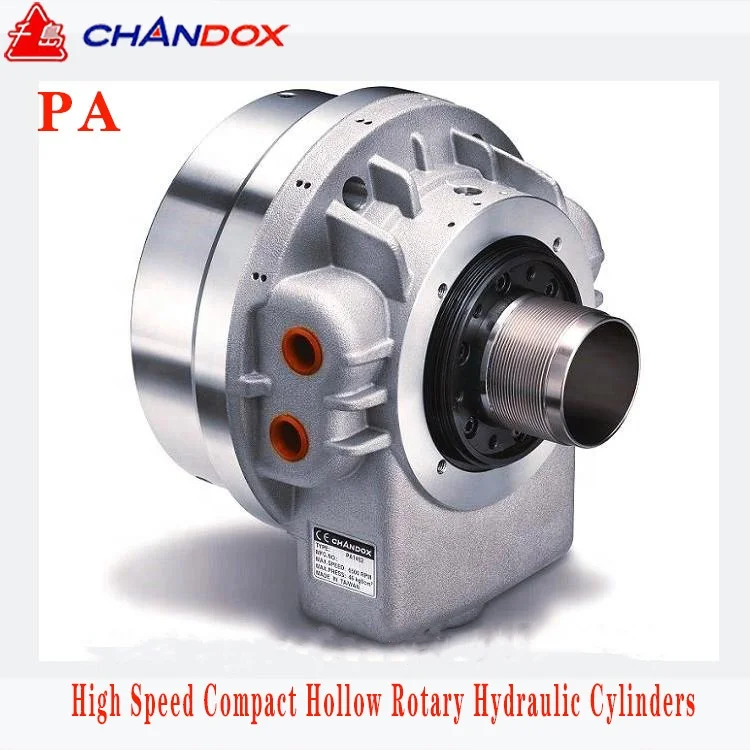 Taiwan Brand CHANDOX High Speed Compact Hollow Rotary Hydraulic Cylinders PA1246 PA1452 PA1775