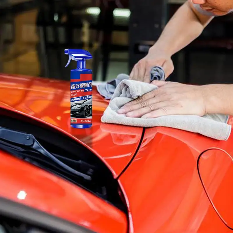 

Car Coating Agent Spray 500ml Coating Top Coat For Cars High Protection Coating Agent Easy To Use Nano Spray Coating Agent For