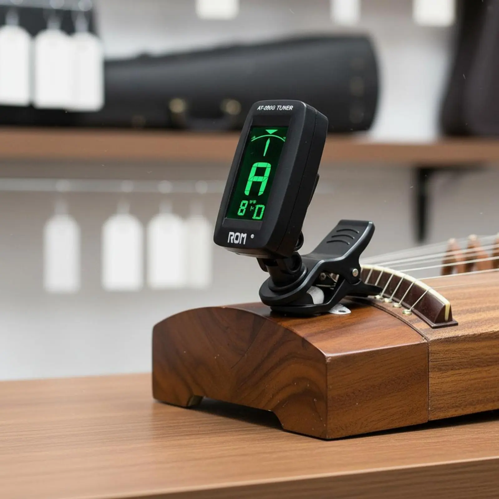 

Тюнер-приставка для гучжэна, миниатюрный хроматический тюнер, портативное устройство для точной настройки звука для выступлений