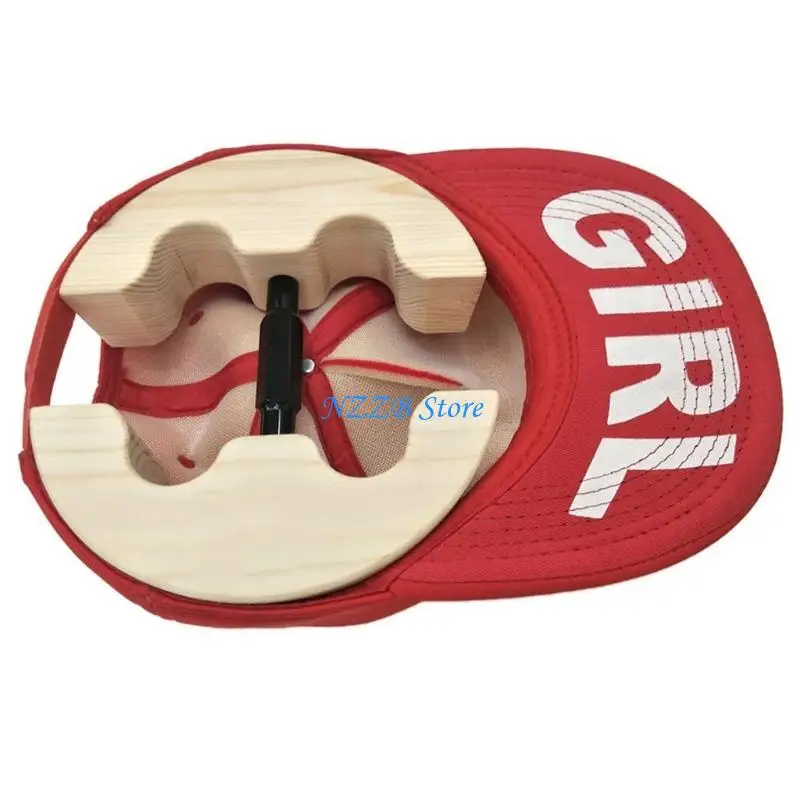 حامل غطاء من الخشب الطبيعي T21F للتخزين والعرض على المدى الطويل في المنازل أو متاجر البيع بالتجزئة #4