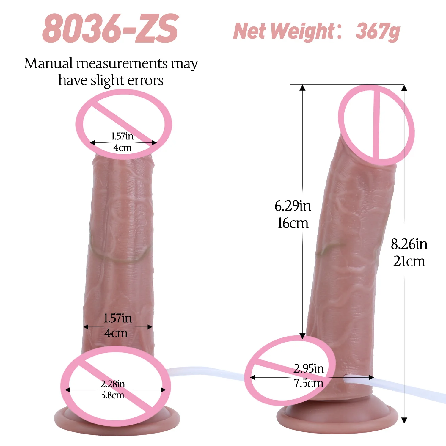 SMMQ Realistic Skin Feeling Penis Squirting Dildo With Suction Cup Thick Anal Plug Vaginal Stimulation Erotic Toys For Women