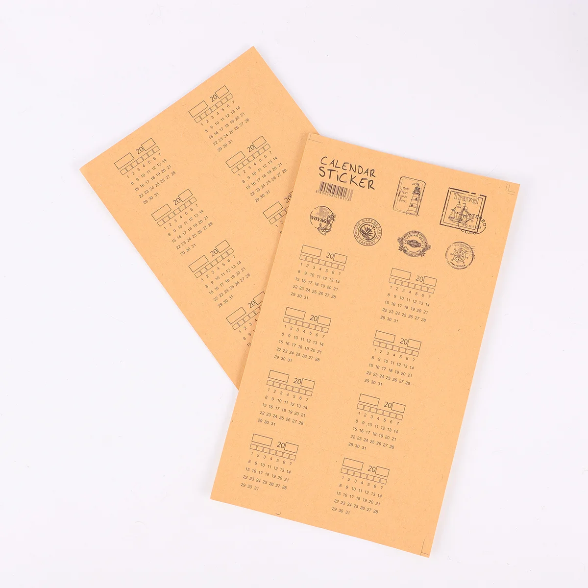 30Pcs Calendar Sticker Monthly Index Divider Tabs Manuscript Design for Notebook Diary Planner Schedule Label Calendar Sticker