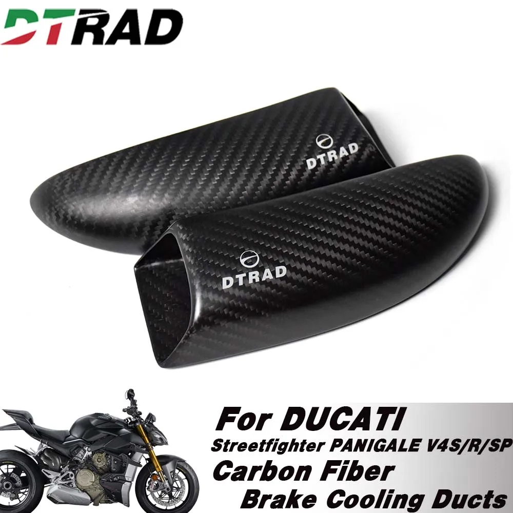 

Carbon Fiber For DUCATI Streetfighter PANIGALE V4 SP V4S V4R Motorcycle Front Brake Disc Air Cooling Ducts Caliper Channel Kit