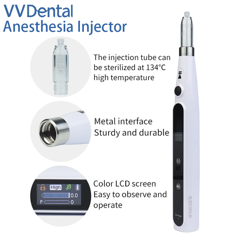 VVDental Portable Dental Oral Anesthesia Injector Dental Professional Painless Local Anesthesia With LCD Display Dental Tools