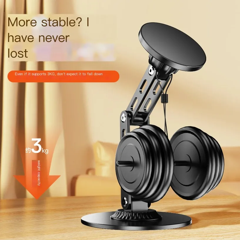 New Magnetic Cell Phone Holder Desktop Holder Wireless for Xiaomi Iphone Universal 360° Rotating Adjustable Ipad Holder